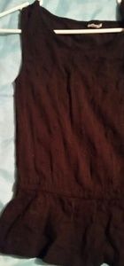 Black sleeveless top